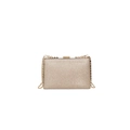 Elegante champagner goldene Pailletten-Clutch mit goldener Kette für Abendveranstaltungen - Gold