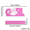 Decorazione da tavolo in legno rosa GIRL per baby shower e festa rivelazione genere - Stile GIRL Rosa / Ornamento Baby Shower
