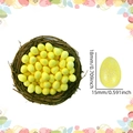 Mini yellow glitter Easter foam eggs in bird nest measuring 18mm height for decor - Gold Glitter (1.5*1.8cm) / Approx. 50pcs/pack