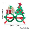 Christmas tree and gift box themed green glitter glasses frame for holiday photo props - Gift Box Christmas Tree