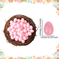 Pink foam Easter eggs with glitter finish and decorative bird nest for spring party decor - Pink Glitter (1.5*1.8cm) / Approx. 50pcs/pack