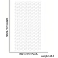 Geister-Lametta-Vorhang 100x200cm für Halloween-Party und Wanddekoration - 1*2 Meter / Weiß
