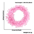 Pink 7.5m star-shaped tinsel garland for Christmas party and festive decoration - Pink Star Style