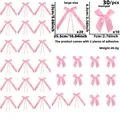 30pcs pink ribbon bows set including large and small sizes for party DIY decorations - Pink Series Bows / Pink