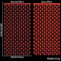 Tenda a frange rossa con fiocchi fluorescenti per feste, decorazione 1x2m effetto neon - Forma di Fiocco (1*2M) / Rosso Macaron Fluorescente