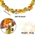 Guirlande dorée de 2M avec paillettes macarons colorées pour décoration de fête - Guirlande Macaron Mixte Or