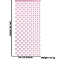 Pink tinsel fringe curtain with bow and star patterns for birthday party backdrop decoration - Pink