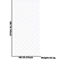 White 1M x 2M bow and star curtain party backdrop for birthday DIY decorations - White / Background Hanging Curtain