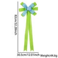 Lazo de Pascua 30x80cm de doble capa verde y azul para decoración de fiestas - Lazo de Capas / Degradado Azul Verde