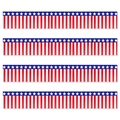 Bannières de franges patriotiques rouge blanc bleu 30x300cm pour le Jour de l'Indépendance - 30*600cm