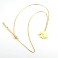 Süße goldene Igel-Halskette mit verstellbarer Gliederkette aus feinem Edelstahlmetall - Igel-Stil (LN1431 Gold)