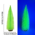 Miniature fluorescent green Christmas tree with wooden base 40cm height party decoration - 40CM Fluorescent Green Tree