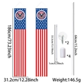 Striscioni per porta Giorno Indipendenza USA con aquila e stelle per feste - Stile Bandiera Aquila / Distico del Giorno dell'Indipendenza (30*180cm)