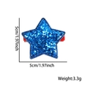 Blue sequin star hair clip for kids with 5cm size and 3.3g weight measurement - Small Blue Star Hair Clip