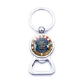 Detail of USA 250th Anniversary commemorative metal keychain and beer bottle opener - Independence Memorial Drip Style (JY9678-12)