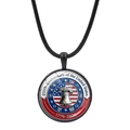 US 250th anniversary necklace featuring liberty bell emblem and 1776-2026 engraving - Liberty Bell Classic Commemorative (JY9677-11)