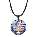 Detail of 250th Anniversary pendant with bald eagle, Liberty Bell and US flag - Eagle Grasping Liberty Bell (JY9677-10)