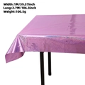 Tovaglia laser olografica rosa per gender reveal party, misura 1M x 2.7M - Tovaglie / Rosa Iridescente