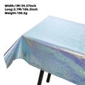 Tovaglia per feste olografica blu e viola 1x2,7M per decorazione baby shower - Tovaglie / Blu Iridescente