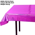 Tovaglia laser rosa per festa rivelazione genere 1x2,7m in pellicola metallica lucida - Tovaglie / Rosa Rosso Laser