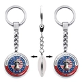 Detail of USA 250th Anniversary keychain with Liberty Bell and 1776-2026 engraving - Jy9683-11