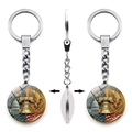 US 250th anniversary keychain with double-sided commemorative eagle and Liberty Bell design - Liberty Bell and Eagle Pattern (JY9683-2)