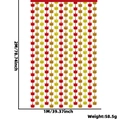 Thanksgiving Ahornblatt Vorhang in Rot Orange und Gold, 1x2m Party Dekoration - 1x2m Rot Orange Gold Ahornblatt Fransenvorhang