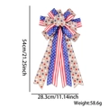 Onafhankelijkheidsdag decoratieve strik met sterren en strepen vlagontwerp 54cm - Stars & Stripes