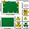 St. Patrick's Day DIY felt photo frame set with shamrock and beer cup decorations - Irish Festival DIY Frame / Green