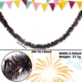 Dunkelbronze Girlande Dekoration, 2 Meter lang für Geburtstagsfeiern und Event-Layouts - 2 Meter / Kaffeebraun
