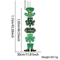 St. Patrick's Day Holzschild mit Hut Kleeblättern und Stiefeln 103 cm Länge - Hut Stiefel Kleeblatt Lange Aufhängung