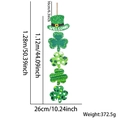 St. Patrick's Day Willkommensschild aus Holz mit Zylinder und Kleeblättern, 1,28 m lang - Kleeblatt Schnur Lange Aufhängung