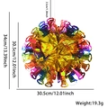 Irisierender Wabenseestern-Anhänger mit glänzendem Regenbogen-Farbverlauf-Effekt - Bunter Glockenball