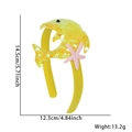 Yellow sequin dolphin headband with pink starfish for children ocean themed party - Yellow Dolphin Pink Starfish