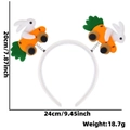 Cute Easter headband with springy felt rabbits on carrots, size 24x20cm for party decor - Carrot Car Style