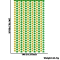 St. Patrick's Day 1x2m green and gold shamrock foil fringe curtain party backdrop decor - Gold Green Shamrock Curtain / Gold-Green