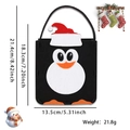 Borsa regalo di Natale in feltro a forma di pinguino con cappello e dimensioni - Stile Pinguino