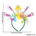 Cerchietto di Pasqua con pulcino giallo, orecchie di coniglio rosa e paillettes - Stile Orecchie E Zampe Di Coniglio Rosa