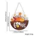 Thanksgiving turkey and pumpkin wooden door sign with rope hanger for home decor - Pumpkin Maple Letter Style