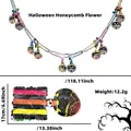 Ghirlanda a nido d'ape arcobaleno Halloween 3M con zucche per decorazioni di festa - Stile Zucca