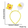 Paaskuiken hoofdband voor kinderfeestjes rekwisieten afmetingen 20,8 cm bij 18,4 cm - Eén maat / Vlinderdas eierschaal kuiken