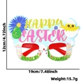 Easter PVC party glasses featuring happy easter text chick and colorful egg designs - Easter Egg Garden Style