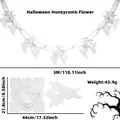 3M white honeycomb paper ghost garland for Halloween party wall hanging decoration - Ghost Style Garland