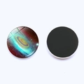 Macro view of 30mm galaxy nebula crystal glass fridge magnet with magnetic back - Gorgeous Nebula Style 1 (JY001902-1)