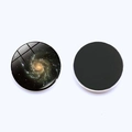 Cosmic galaxy glass refrigerator magnet 25mm with magnetic back for home decor - Interstellar Cloud Style 12 (JY001902-12)