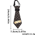 Corbata de graduación para niños con lentejuelas negras, puntos dorados y texto GRAD - Estilo De Lunares Dorados GRAD