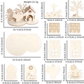 Halloween DIY Holzpuzzle Set mit Geist, Kürbis und Schloss Deko-Accessoires - Halloween DIY Puzzle Ornament Stil B