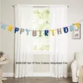 Morandi Happy Birthday Girlande für Kindergeburtstag Dekoration inklusive 13 Stück zu 13x19cm - Morandi Geburtstag Brief Banner (WQSR-LQ01) / 13 Stück/Packung (13x19cm Einzeln)