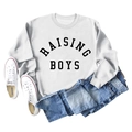 Flachbild von weißem RAISING BOYS Sweatshirt kombiniert mit Jeans und Sneakern - S / Weiß