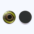 30mm 3D-glas koelkastmagneten met realistische groene reptielenogen en irisdetails - Groengele Schubbeniris Oog (JY001964-12)